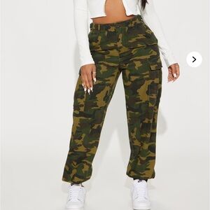 Camouflage Cargo Joggers